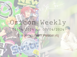Oricon weekly 1st week April 2024