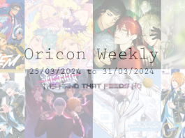 oricon weekly 4th week march 2024